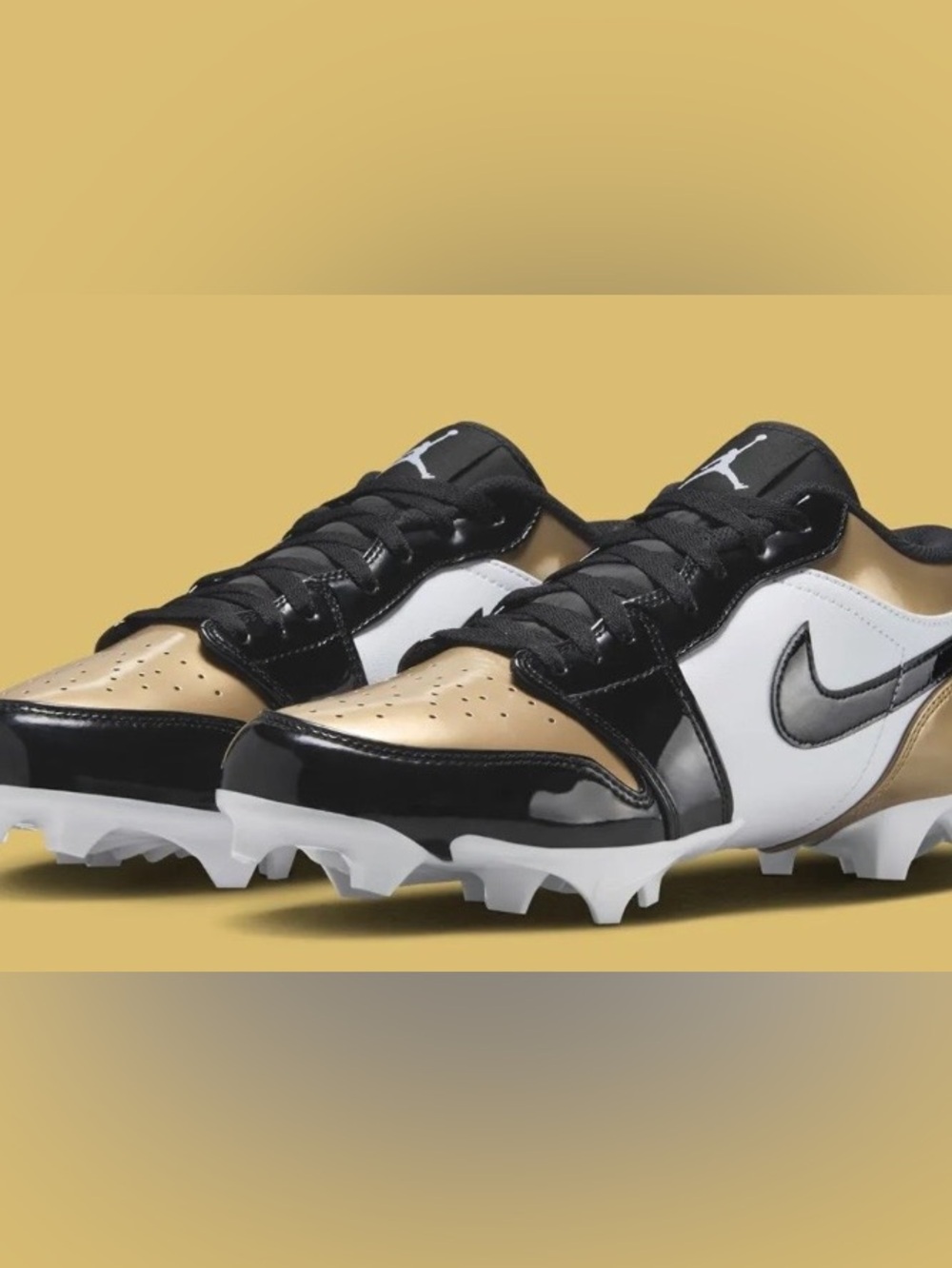 New Air Jordan 1 Low Size 8.5-9 Us Men’s Football Cleats Style FJ6245-701 - Picture 10 of 12